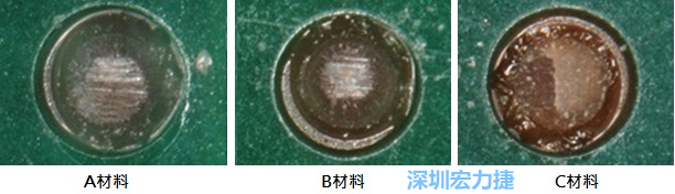 圖14- 冷球拉力試驗后，光學(xué)顯微鏡下的失效模式