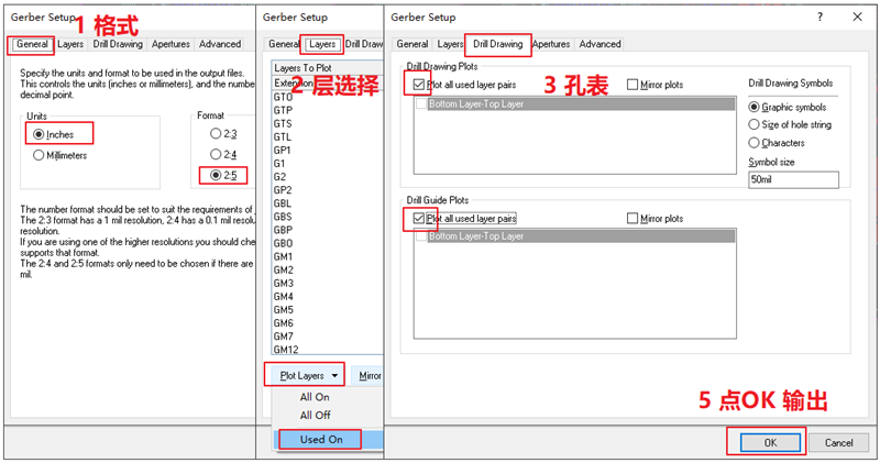 輸出Gerber部分，F(xiàn)ile下選擇 Gerber Files
