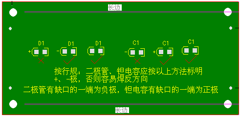 關(guān)于二極管、鉭電容的極性標注